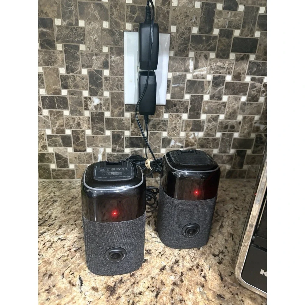 Alarm.com Optics Indoor IP Camera 16:9 180° FOV Wired w/ Power Adapter set of 2